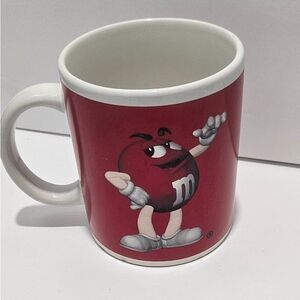 M&M'S Red and White Ceramic Character Mug - 4" Single Cup